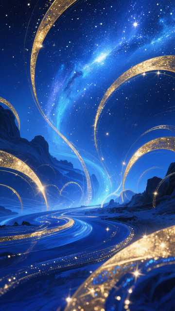 蓝山金带意境背景