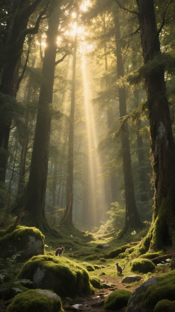 森林动物自然实景