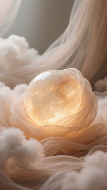 水晶球发光纱布背景3