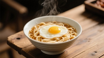热气腾腾的溏心蛋拉面1