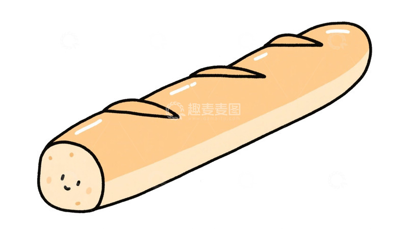 高清大图下载【趣麦麦图】法国法棍面包