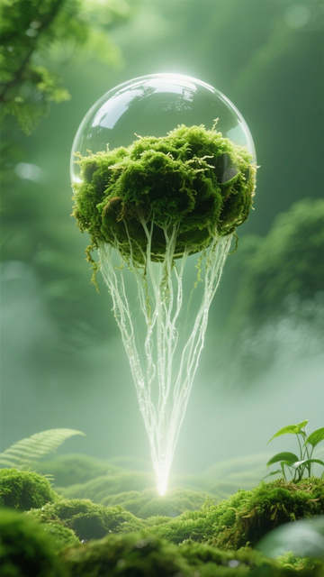 森林水晶球奇幻背景4