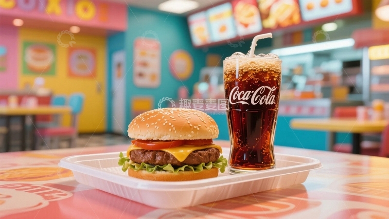 高清大图下载【趣麦麦图】快餐店里的经典搭配2