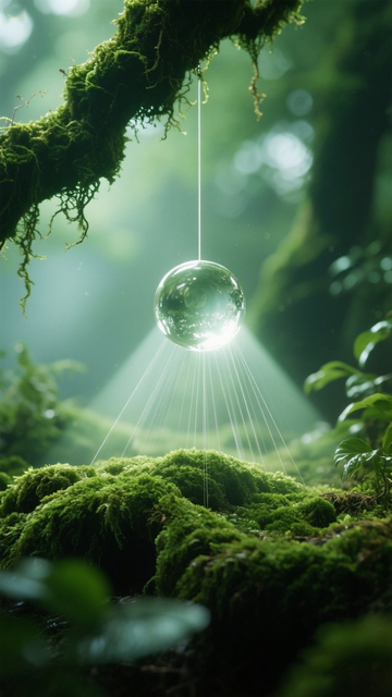 森林水晶球奇幻背景2