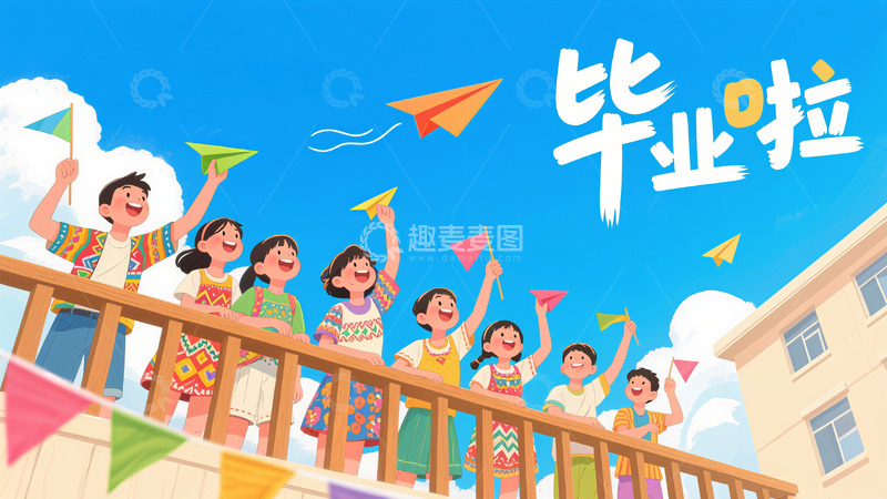 高清大图下载【趣麦麦图】毕业 毕业季 毕业啦4