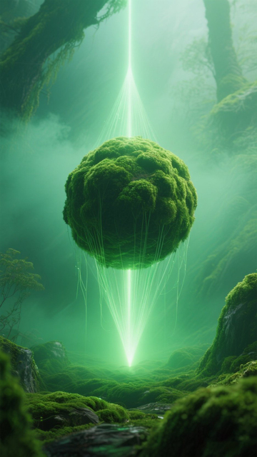 森林水晶球奇幻背景3