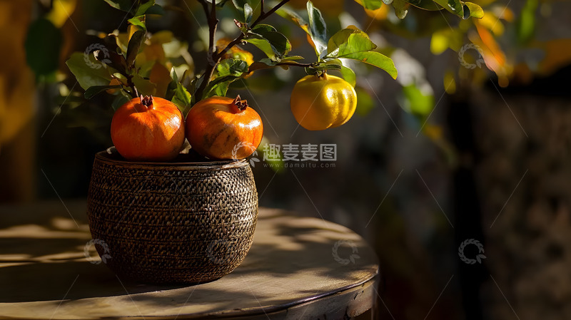 秋天的石榴摆拍5