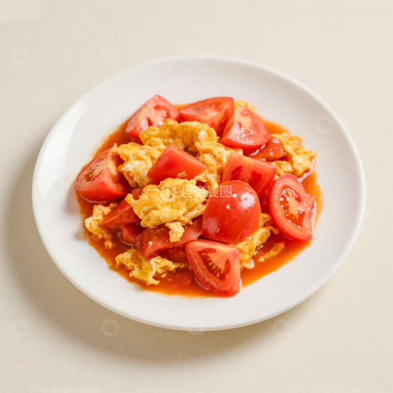 高清大图下载【趣麦麦图】西红柿炒鸡蛋番茄炒蛋美食图