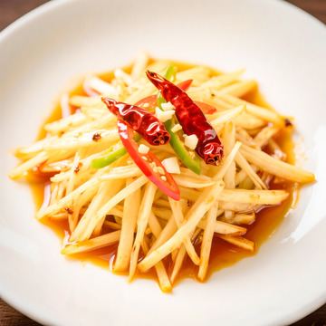 酸辣土豆丝家常小炒菜高清美食摄影图片7