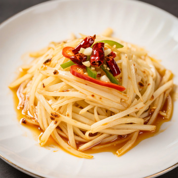 酸辣土豆丝家常小炒菜高清美食摄影图片6