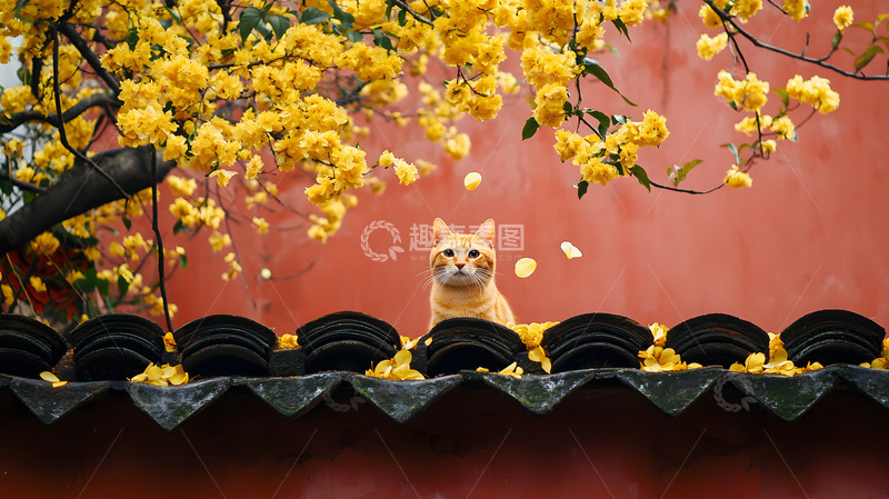 秋天氛围下的猫咪1