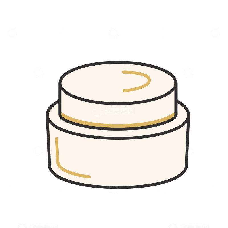 简约风格面霜罐图形设计