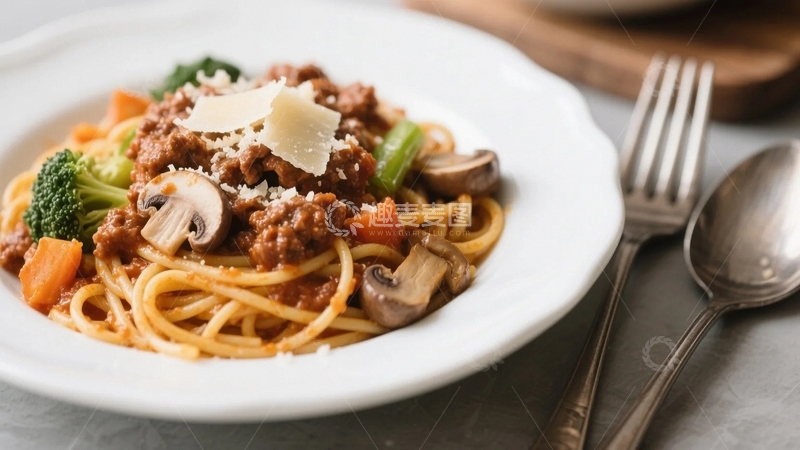 高清大图下载【趣麦麦图】香气四溢的意面料理