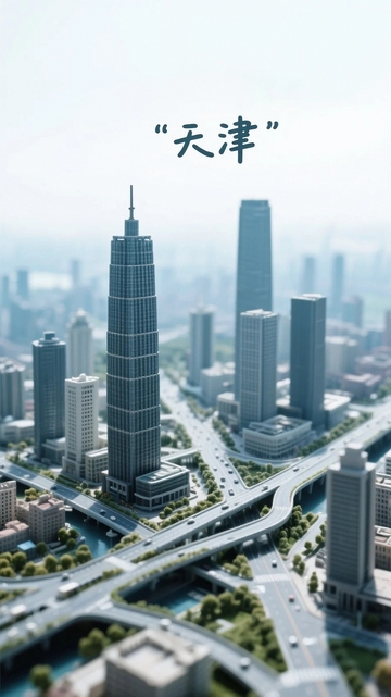 天津城市建筑微缩景观