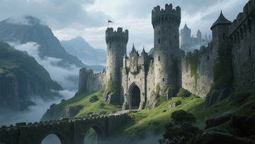 云雾缭绕的中世纪要塞1