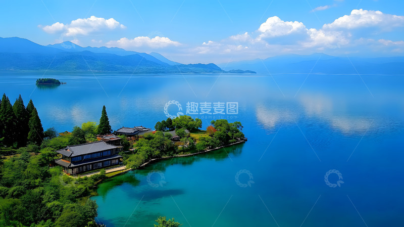 高清大图下载【趣麦麦图】云南泸沽湖美景