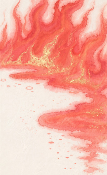 红色火焰插画背景1