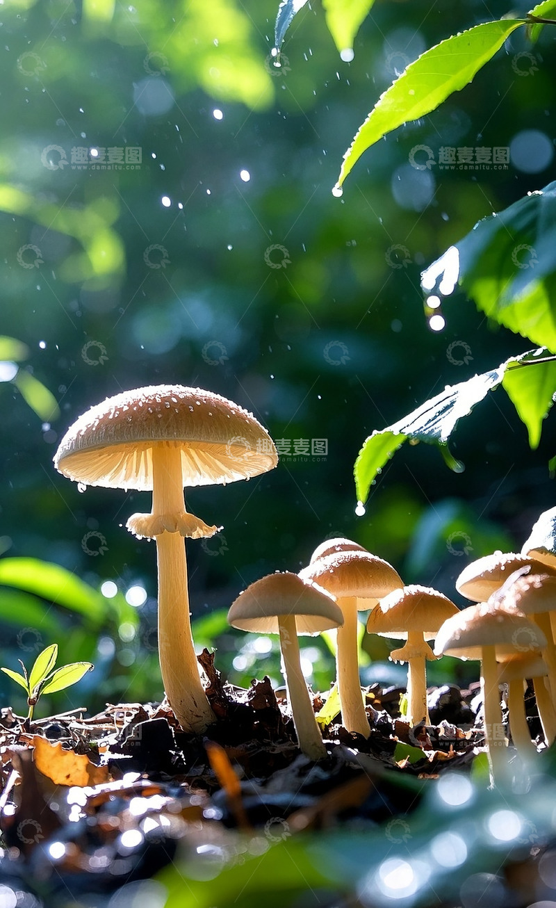 高清大图下载【趣麦麦图】-蘑菇特写9