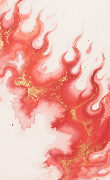 红色火焰插画背景7