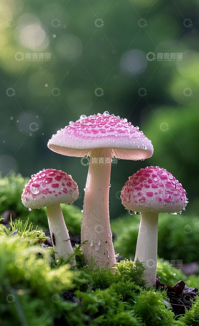 高清大图下载【趣麦麦图】-蘑菇特写1