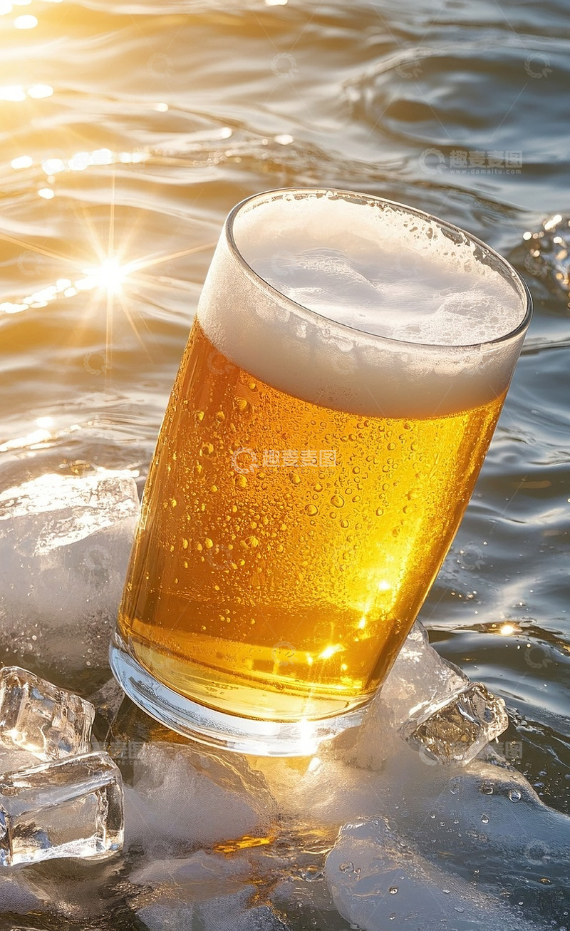 高清大图下载【趣麦麦图】夏季冰镇饮品啤酒4