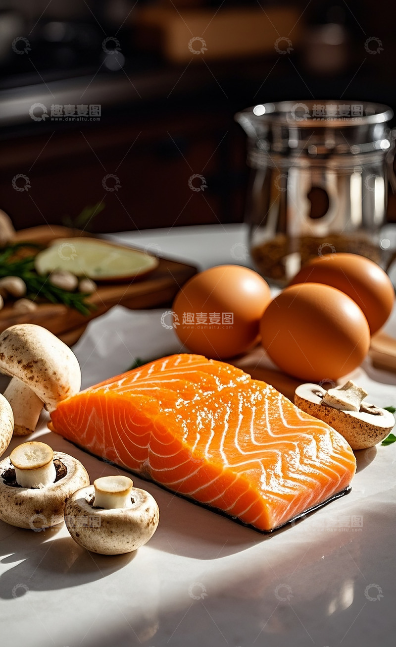 高清大图下载【趣麦麦图】新鲜三文鱼9