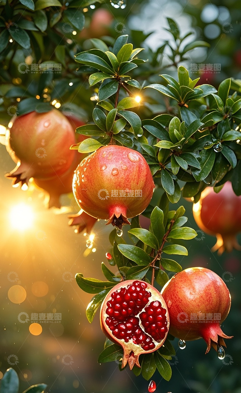 高清大图下载【趣麦麦图】新鲜石榴5