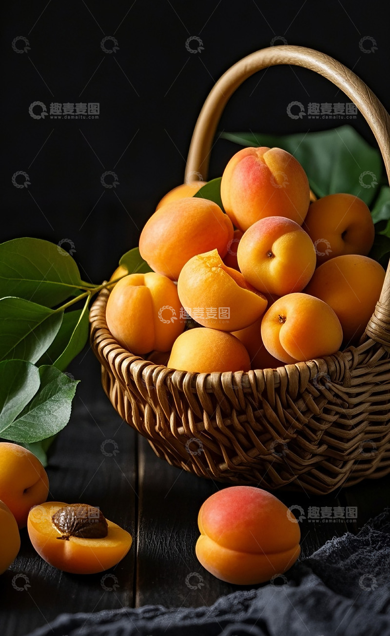 高清大图下载【趣麦麦图】新鲜的杏 11