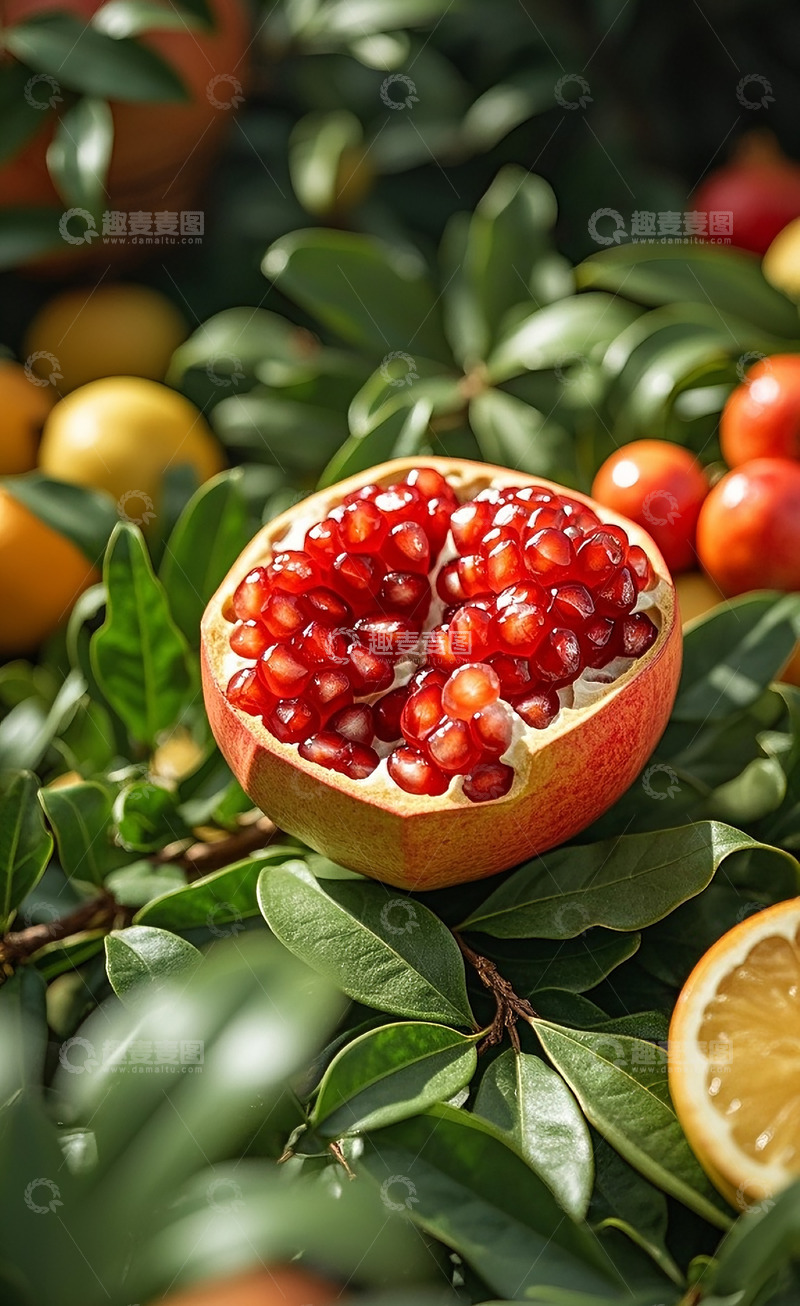 高清大图下载【趣麦麦图】新鲜石榴6