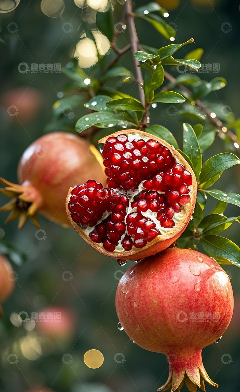 高清大图下载【趣麦麦图】新鲜石榴3