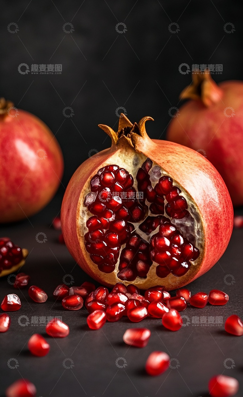 高清大图下载【趣麦麦图】新鲜石榴15