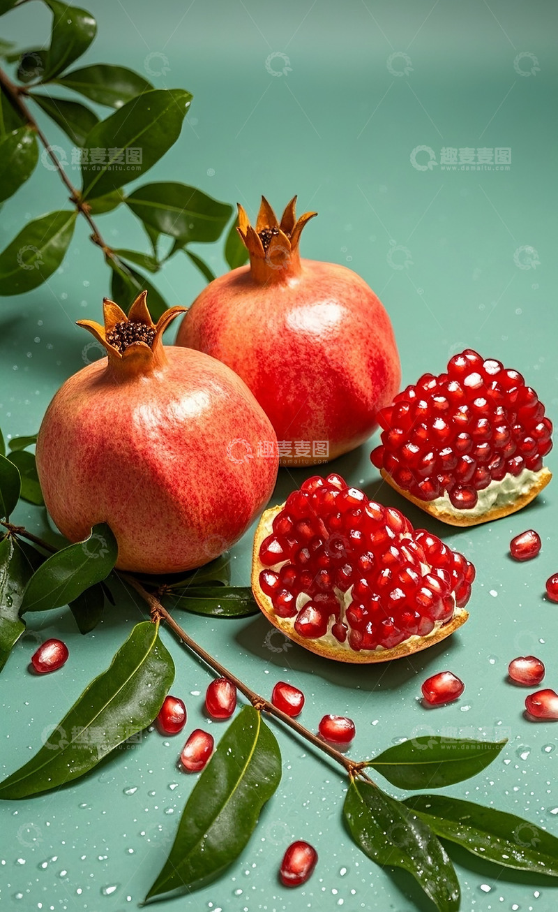 高清大图下载【趣麦麦图】新鲜石榴12