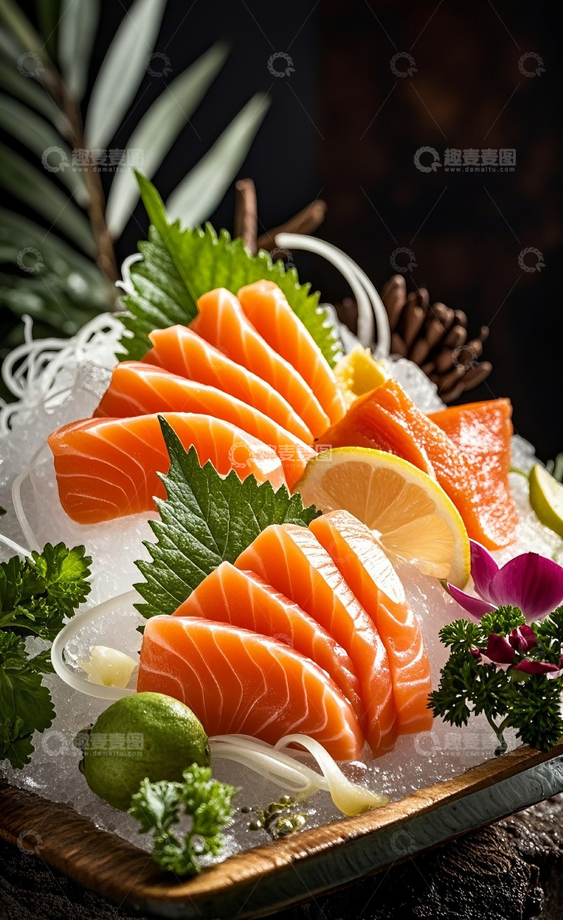 高清大图下载【趣麦麦图】新鲜三文鱼2