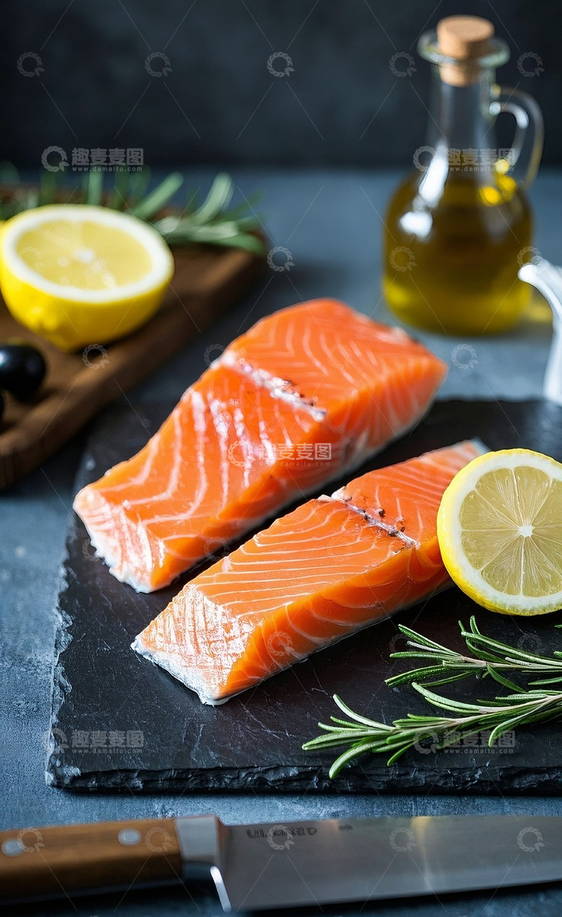 高清大图下载【趣麦麦图】新鲜三文鱼5