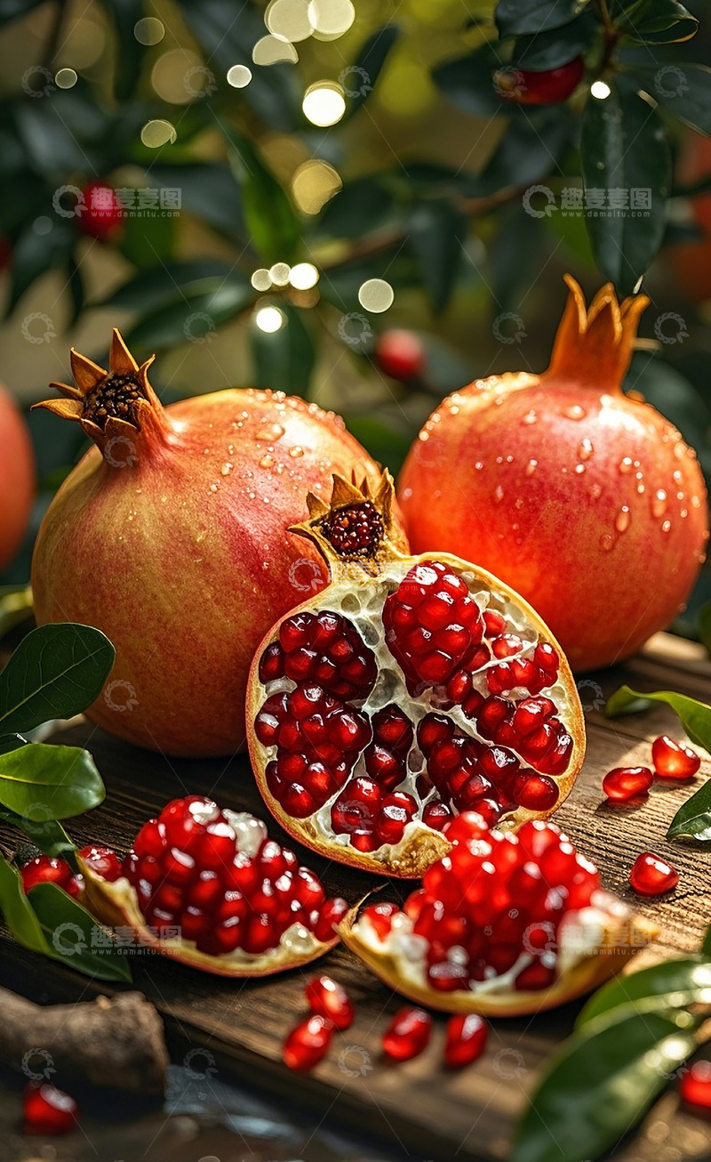 高清大图下载【趣麦麦图】新鲜石榴7
