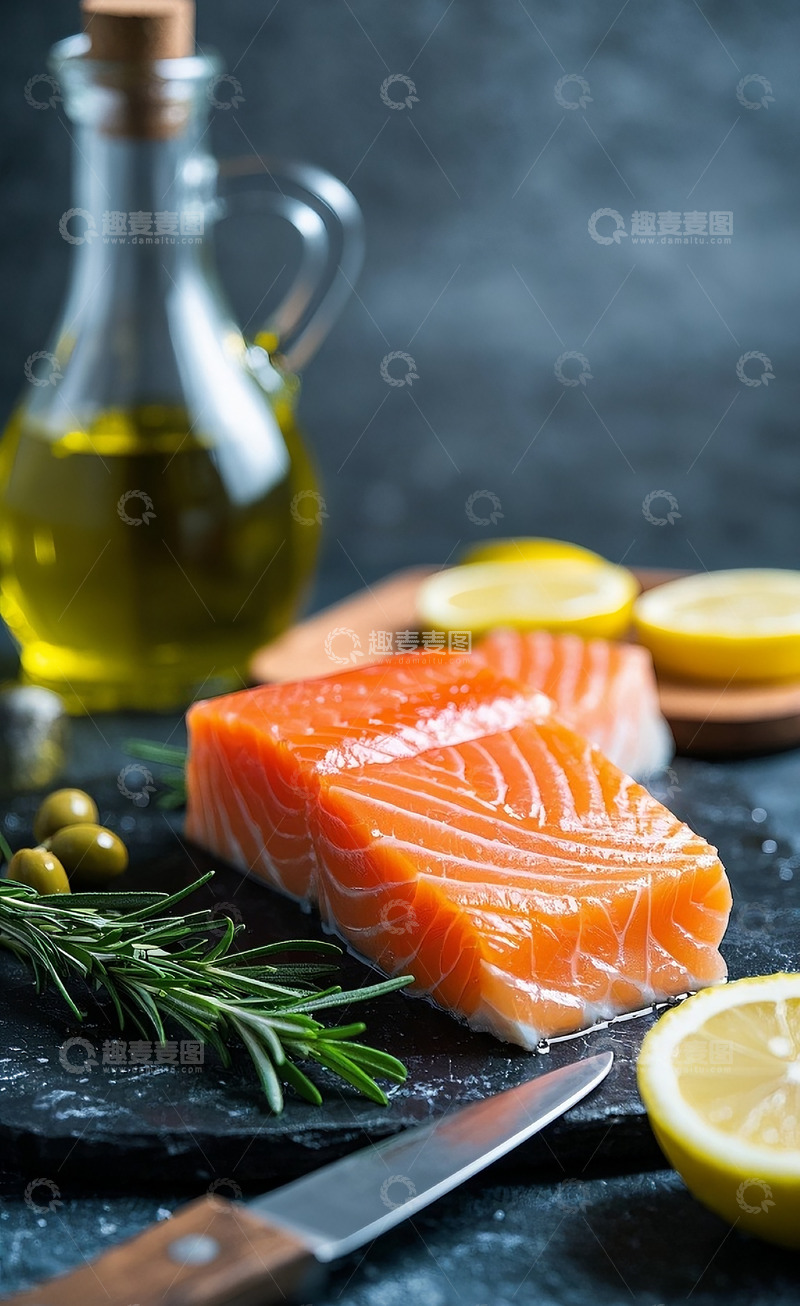 高清大图下载【趣麦麦图】新鲜三文鱼13