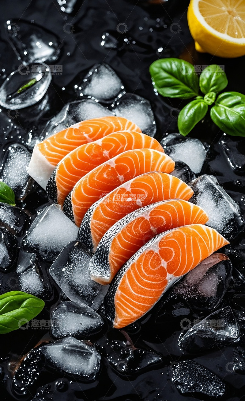 高清大图下载【趣麦麦图】新鲜三文鱼3