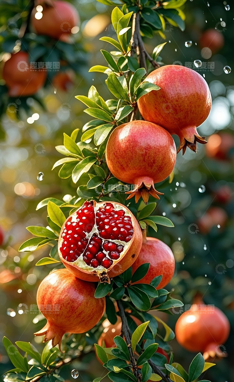 高清大图下载【趣麦麦图】新鲜石榴8