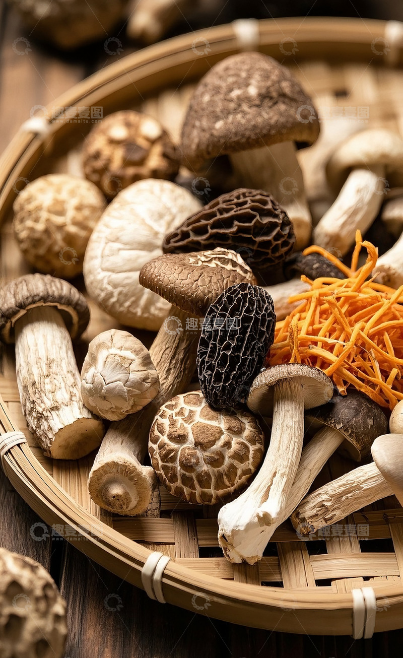 高清大图下载【趣麦麦图】一篮子蘑菇2