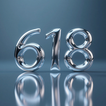 618金属银背景海报1