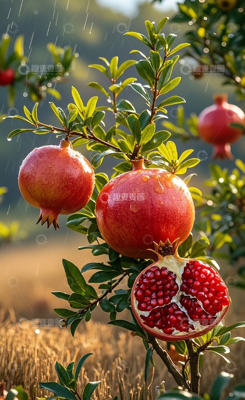 高清大图下载【趣麦麦图】新鲜石榴2