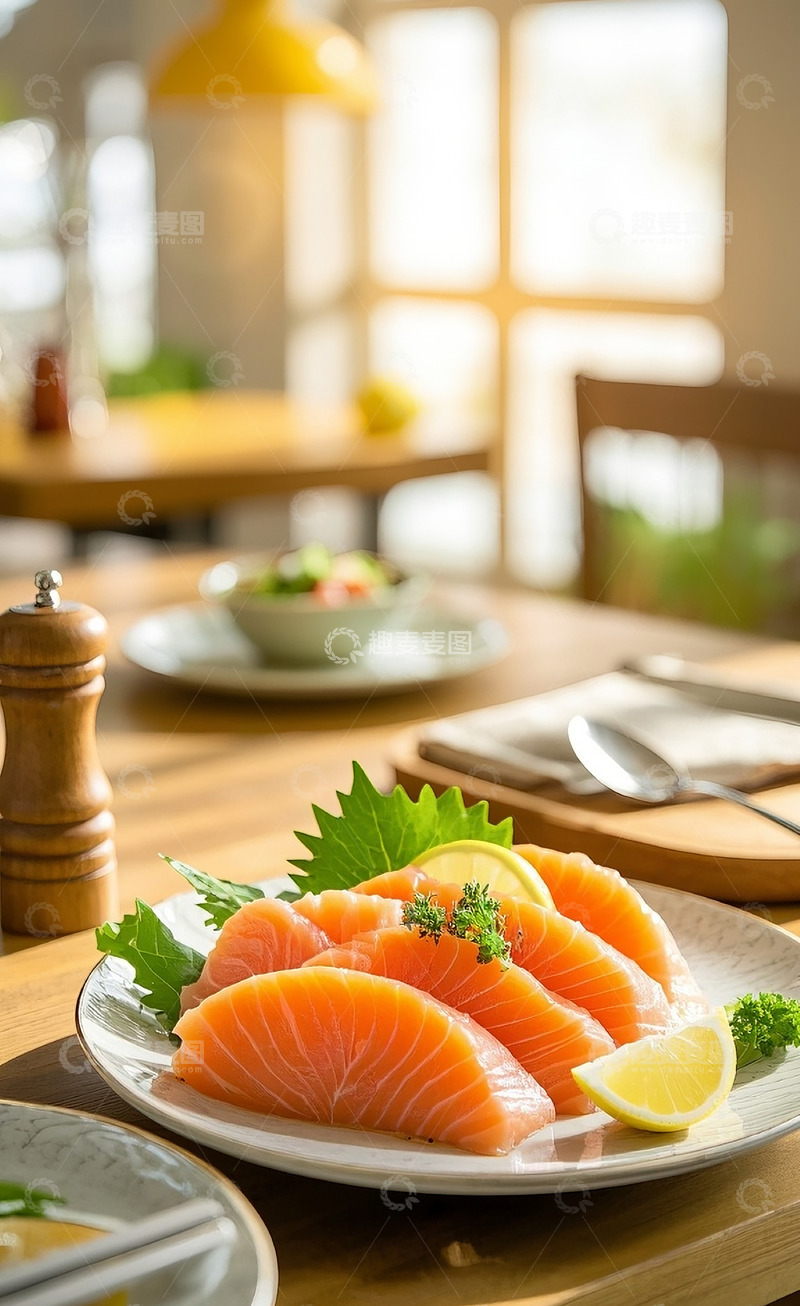 高清大图下载【趣麦麦图】新鲜三文鱼1