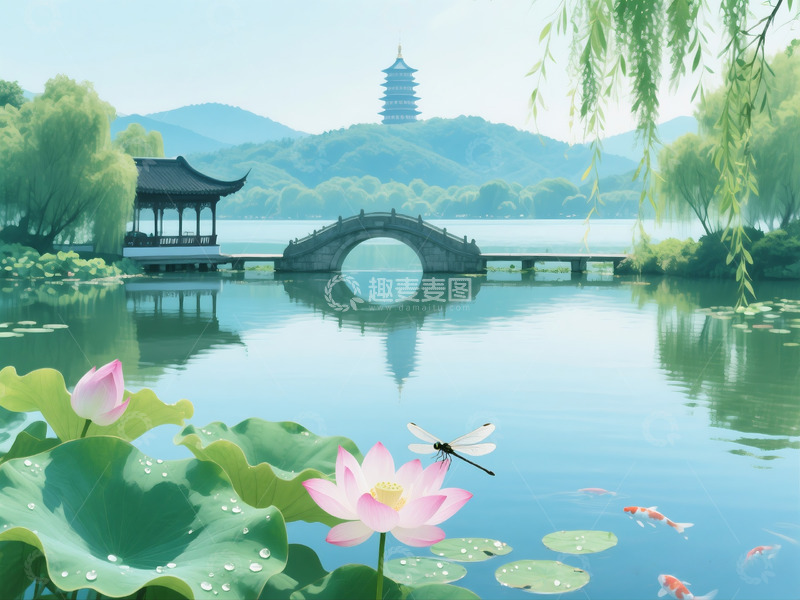 高清大图下载【趣麦麦图】水墨烟雨江南唯美风景摄影图4