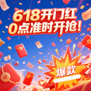 618开门红狂欢背景3