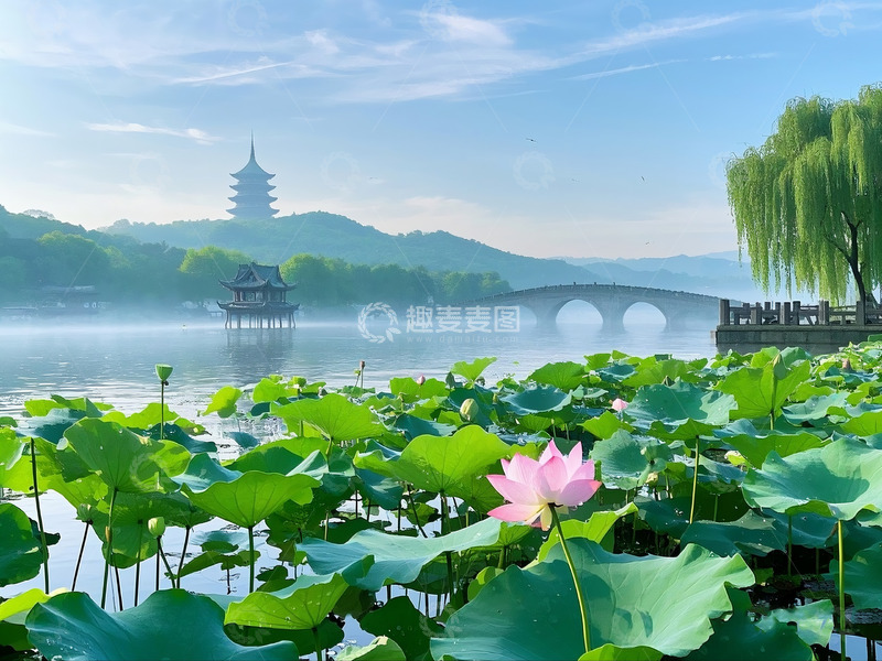 高清大图下载【趣麦麦图】水墨烟雨江南唯美风景摄影图