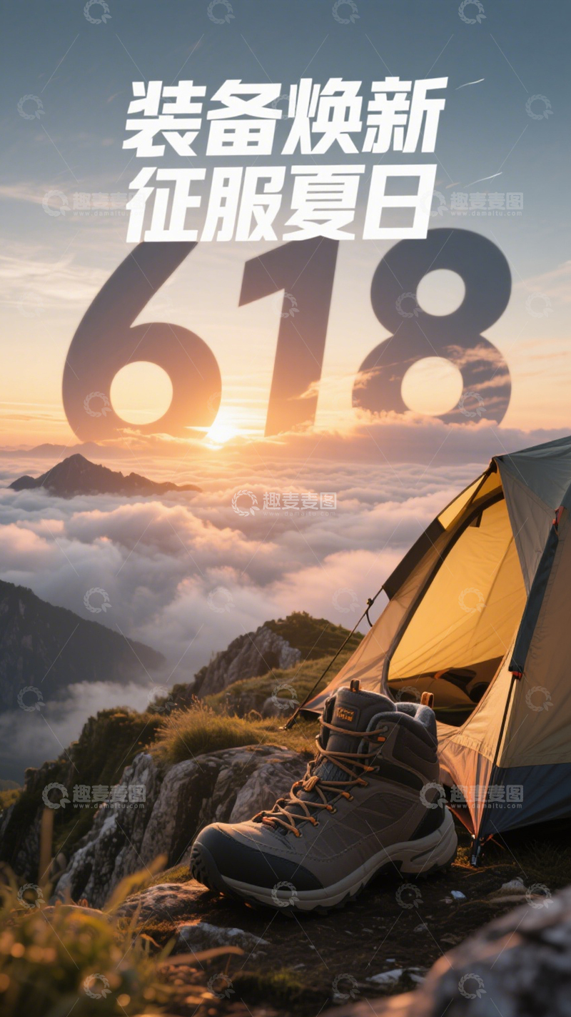 618户外装备背景4