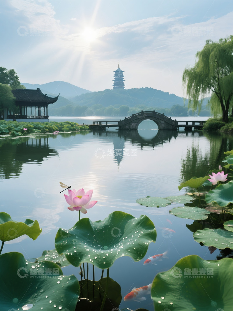 高清大图下载【趣麦麦图】水墨烟雨江南唯美风景摄影图6