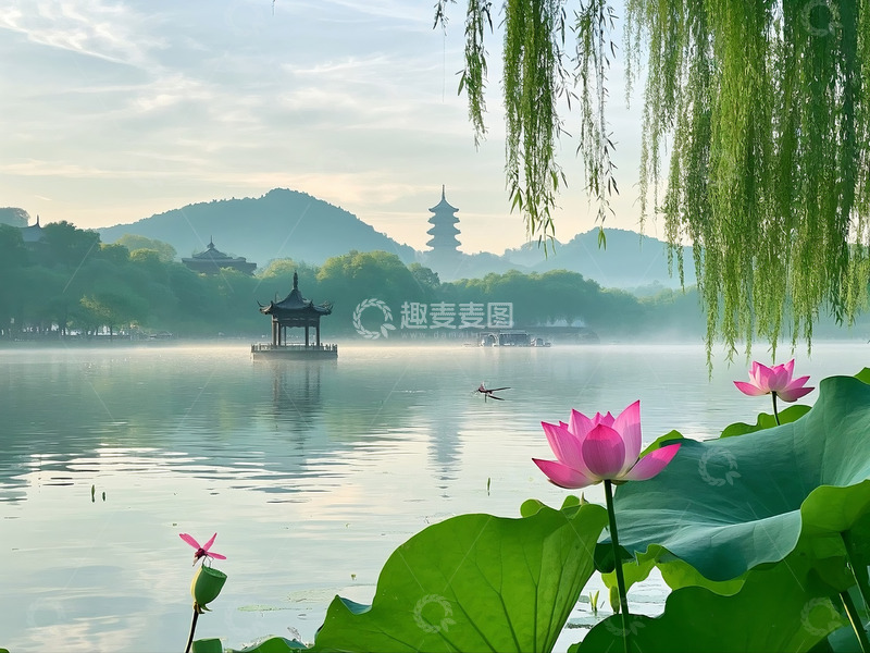 高清大图下载【趣麦麦图】水墨烟雨江南唯美风景摄影图3