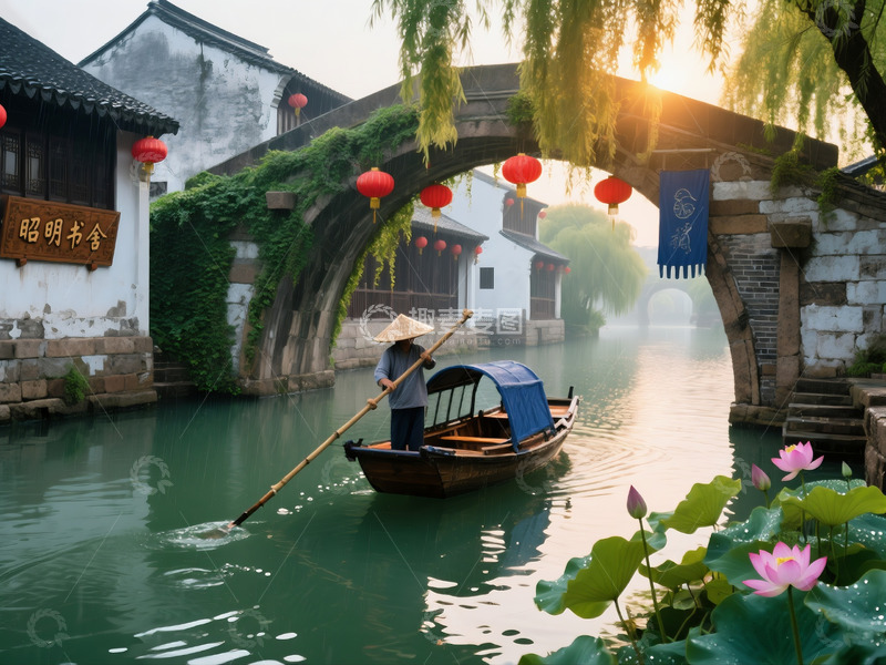 高清大图下载【趣麦麦图】水墨烟雨江南唯美风景摄影图12