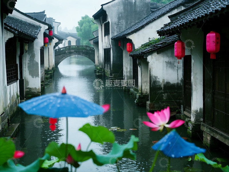 高清大图下载【趣麦麦图】水墨烟雨江南唯美风景摄影图8